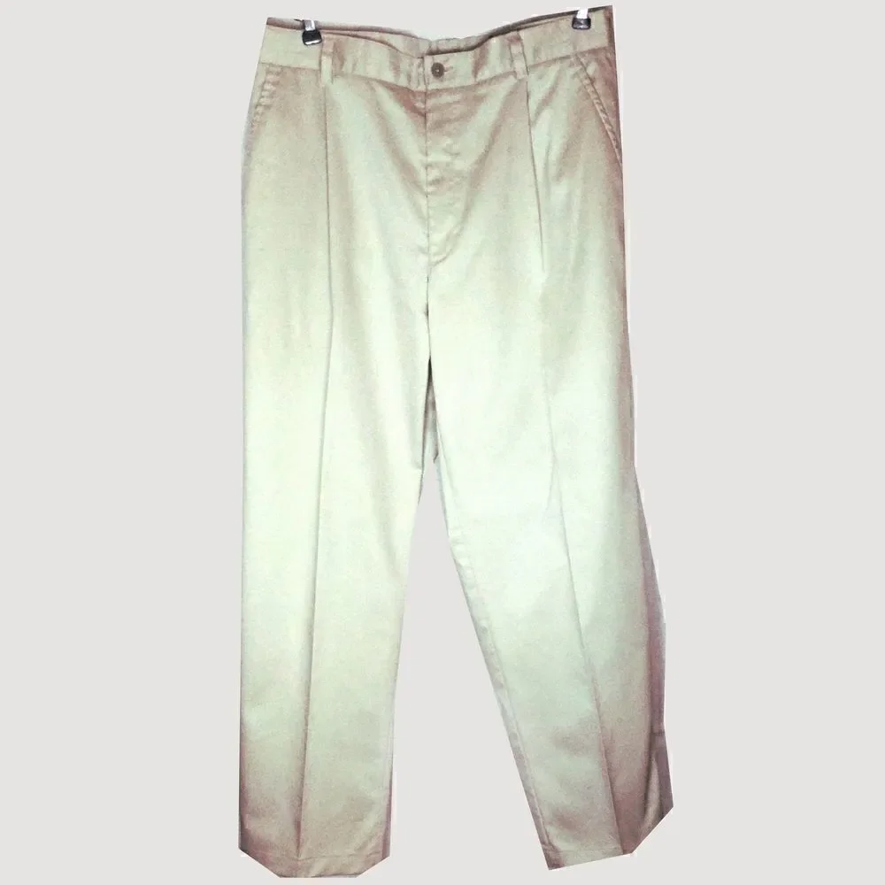 Nike Golf Pleated Front Khaki Pants 34x32